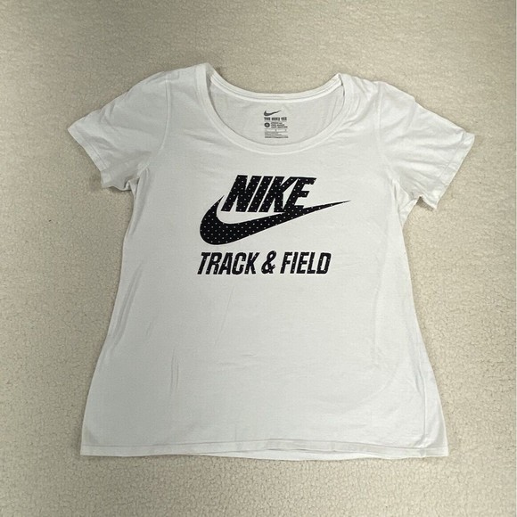 The Nike Tee Track & Field Women’s Athletic Cut T-Shirt Size Large - Picture 1 of 9